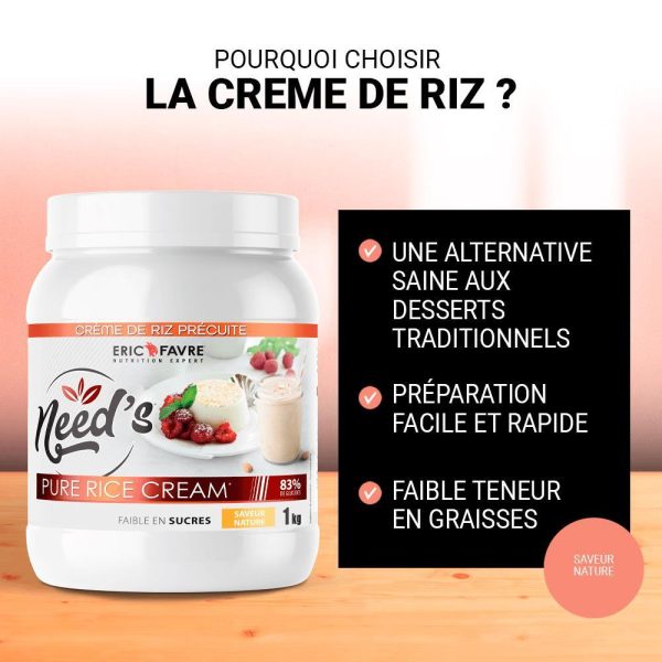 Need's Pure Rice Cream - Crème De Riz