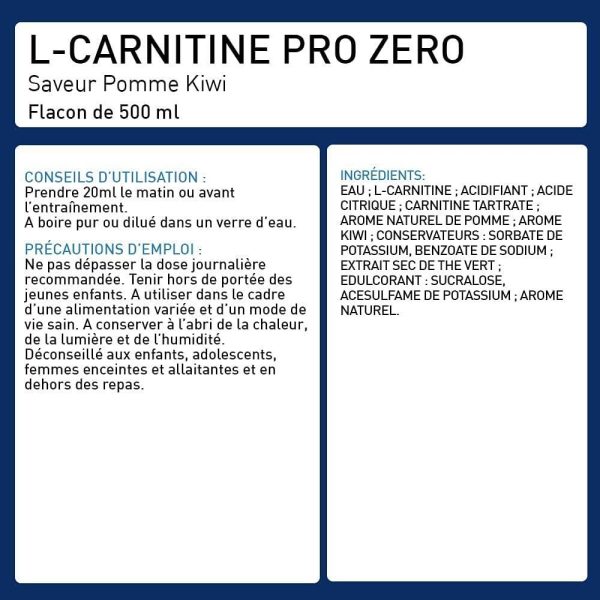 L-carnitine Pro Zero Pomme Kiwi