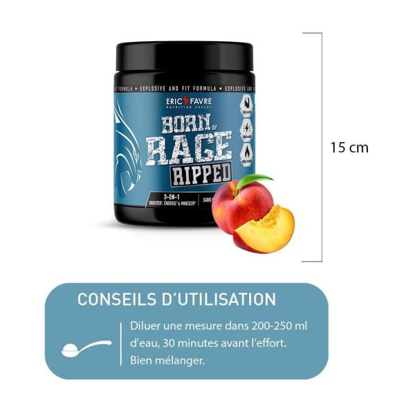 Born Of Rage Ripped - Preworkout Minceur 