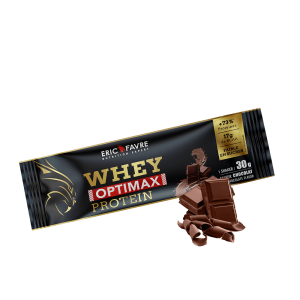 Whey Optimax Protein : Excellence pour les muscles - Protéines de Whey bi-sources Optimisez votre définition et développement musculaire avec Whey Optimax Protein d'Eric Favre, disponible au Sénégal, à Dakar. Référence : ECHEFSPWOV30 Sachet de 30g Saveur Vanille Définition et développement musculaire (+73% de protéines) +22g de protéines par dose 17g de BCAA 11g de Glutamine Bi-sources de protéines : Whey Protein Concentrate (WPC) et protéine de levure AnPro® Goût délicieux & texture onctueuse Faible en sucre et en acides gras saturés